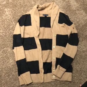 Black & Tan button up cardigan